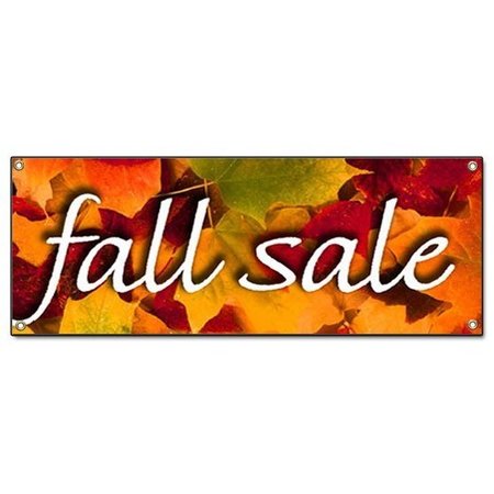 SIGNMISSION FALL SALE BANNER SIGN store clearance signs 50% off huge discount B-72 Fall Sale